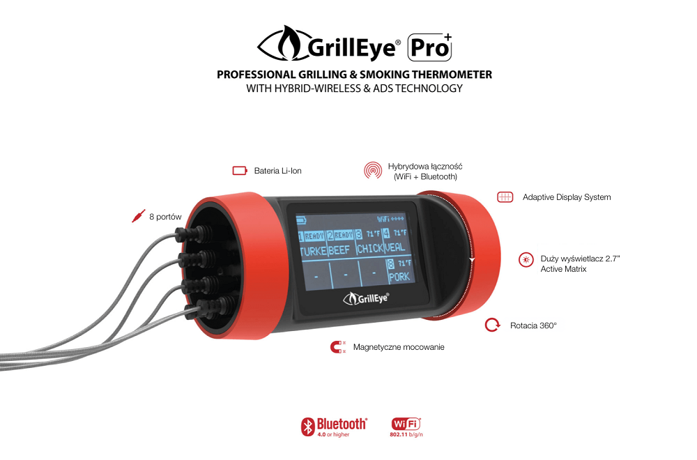 GrillEye • Inteligentny termometr GrillEye PRO Plus
